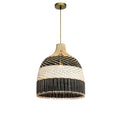 Rattan Black&White Pendant Light