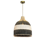 Rattan Black&White Pendant Light