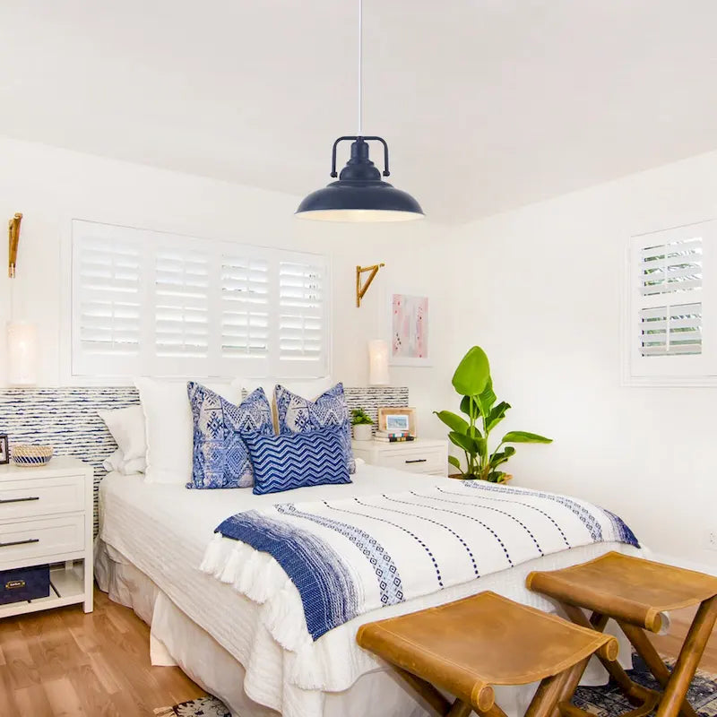 Suspension 60 W à une lumière avec abat-jour en forme de dôme pour îlot de cuisine, lustre semi-encastré classique pour salle à manger