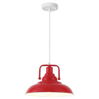 Suspension 60 W à une lumière avec abat-jour en forme de dôme pour îlot de cuisine, lustre semi-encastré classique pour salle à manger