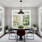 Suspension 60 W à une lumière avec abat-jour en forme de dôme pour îlot de cuisine, lustre semi-encastré classique pour salle à manger