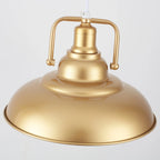 Suspension 60 W à une lumière avec abat-jour en forme de dôme pour îlot de cuisine, lustre semi-encastré classique pour salle à manger