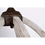 Suspension rustique Nelly 19 pouces en forme de goutte d'eau, 5 lumières