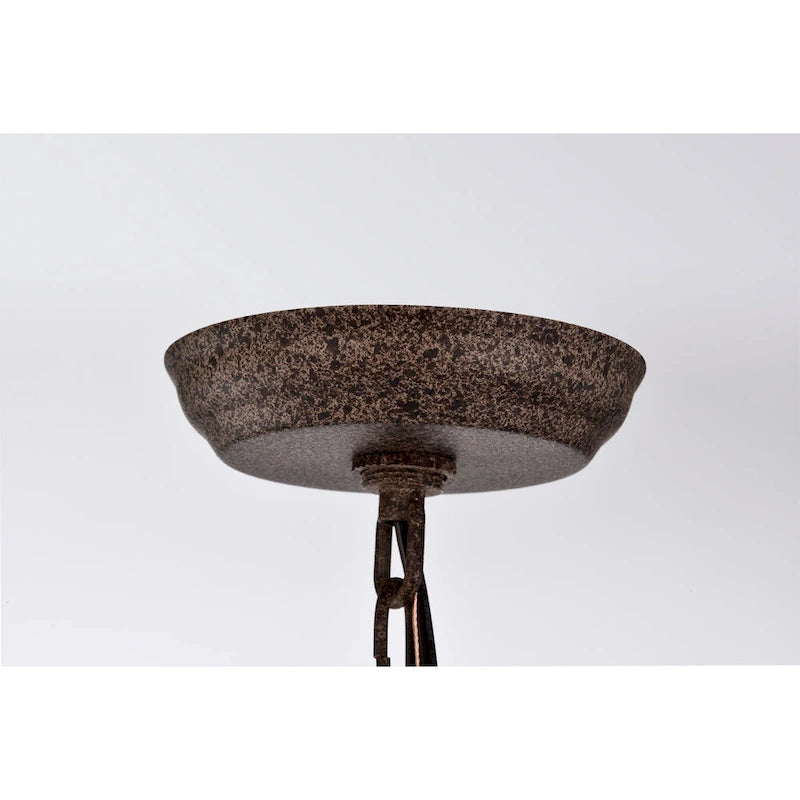 Suspension rustique Nelly 19 pouces en forme de goutte d'eau, 5 lumières