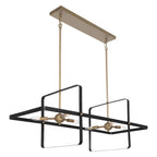 Suspension linéaire moderne à 6 lumières pour îlot de cuisine - 42,13 x 16,73 x 16,54
