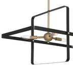 Suspension linéaire moderne à 6 lumières pour îlot de cuisine - 42,13 x 16,73 x 16,54