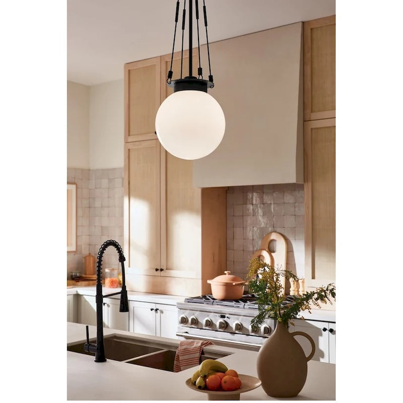 Kichler Lighting Albers 10.5 In. 1-Light Black Pendant Light