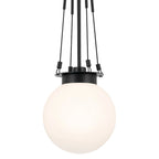 Suspension Kichler Lighting Albers 10,5 po à 1 lumière noire