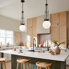 Suspension Kichler Lighting Albers 10,5 po à 1 lumière noire