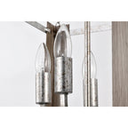 Suspension Jenus de 33 cm (13 pouces) en forme de boîte, style ferme antique, à 4 lumières