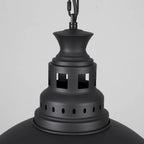 Suspension industrielle à une lumière avec abat-jour en métal pour chambre, salle à manger et cuisine