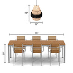 Suspension à plusieurs niveaux Sammie River of Goods, coloris naturel et noir, avec cordon de suspension réglable - 22 x 22 x 29/88