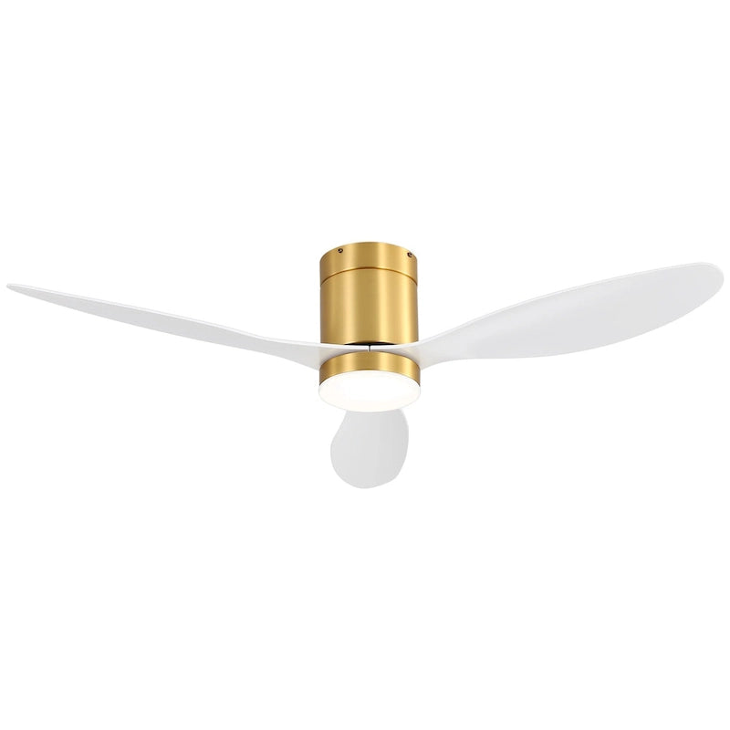 Ventilateur de plafond encastré intérieur à DEL de 52 pouces avec télécommande pour la lumière (3 pales)
