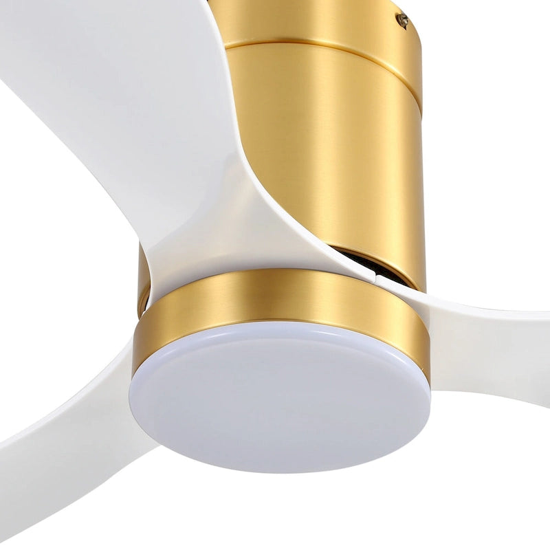 Ventilateur de plafond encastré intérieur à DEL de 52 pouces avec télécommande pour la lumière (3 pales)