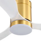 Ventilateur de plafond encastré intérieur à DEL de 52 pouces avec télécommande pour la lumière (3 pales)
