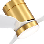 Ventilateur de plafond encastré intérieur à DEL de 52 pouces avec télécommande pour la lumière (3 pales)