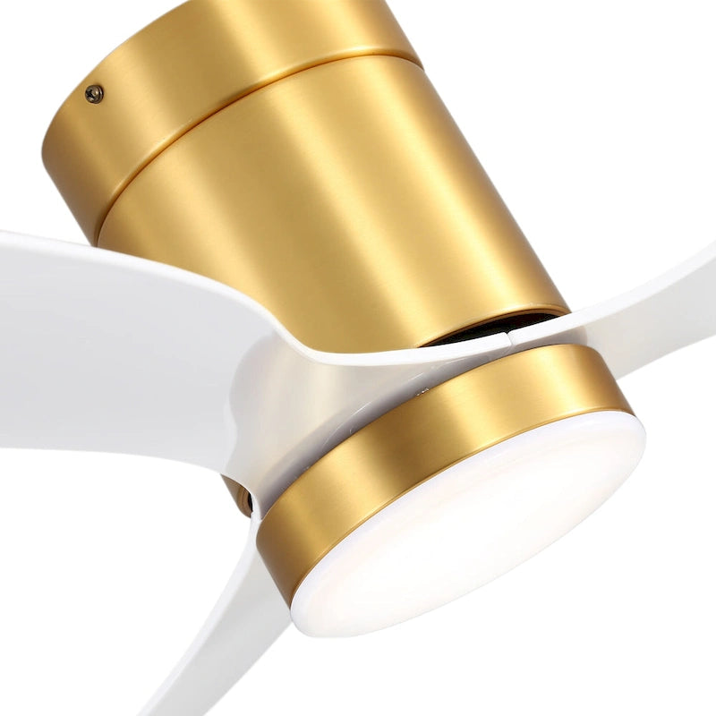 Ventilateur de plafond encastré intérieur à DEL de 52 pouces avec télécommande pour la lumière (3 pales)