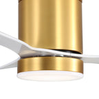 Ventilateur de plafond encastré intérieur à DEL de 52 pouces avec télécommande pour la lumière (3 pales)