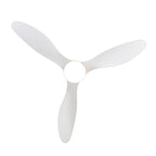 Ventilateur de plafond encastré intérieur à DEL de 52 pouces avec télécommande pour la lumière (3 pales)