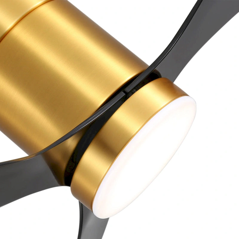 Ventilateur de plafond encastré intérieur à DEL de 52 pouces avec télécommande pour la lumière (3 pales)