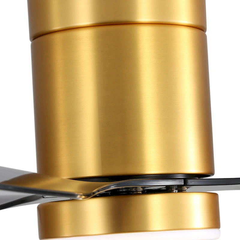 Ventilateur de plafond encastré intérieur à DEL de 52 pouces avec télécommande pour la lumière (3 pales)