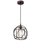 1-light Oil Rubbed Bronze Hanging Pendant