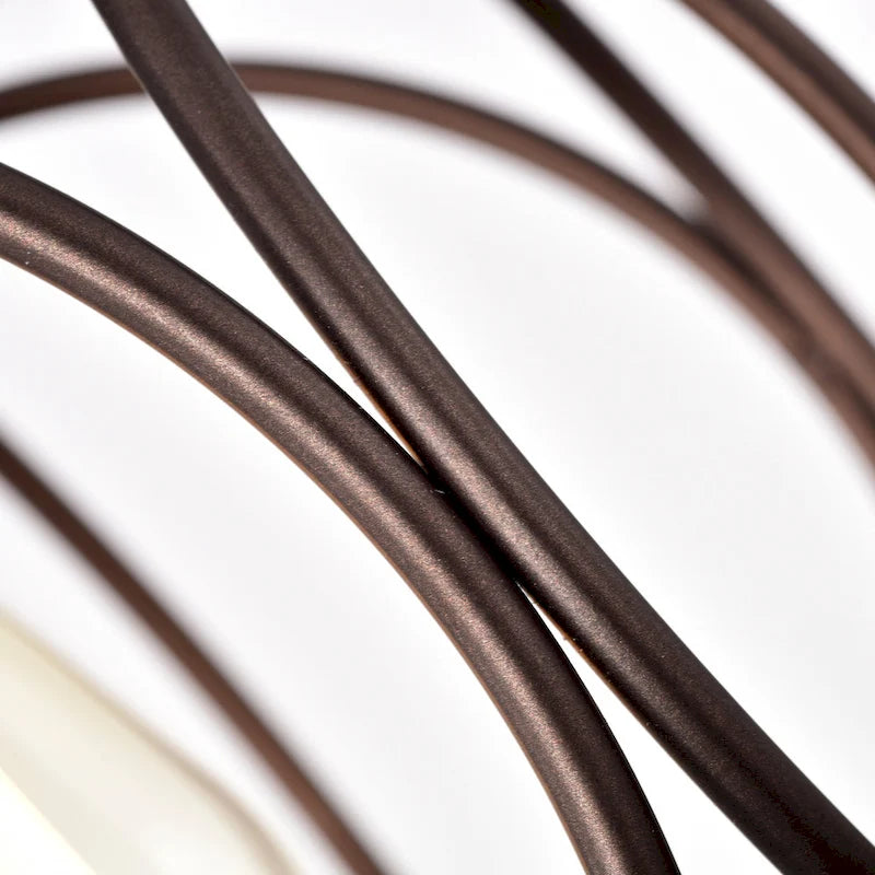 Suspension à une lumière en bronze huilé