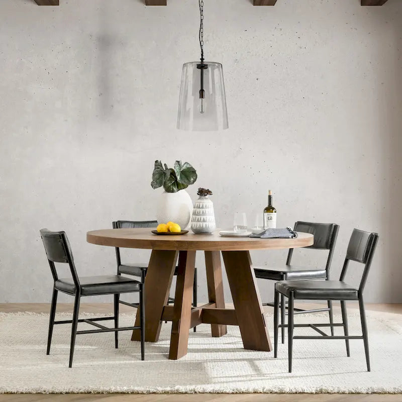 Jolee 1-Light Single Glass Pendant by Kosas Home