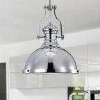 Didia 1-Light 13-Inch Chrome Dome Pendant
