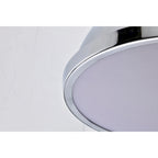 Suspension Didia à une lumière, dôme chromé de 33 cm (13 pouces)