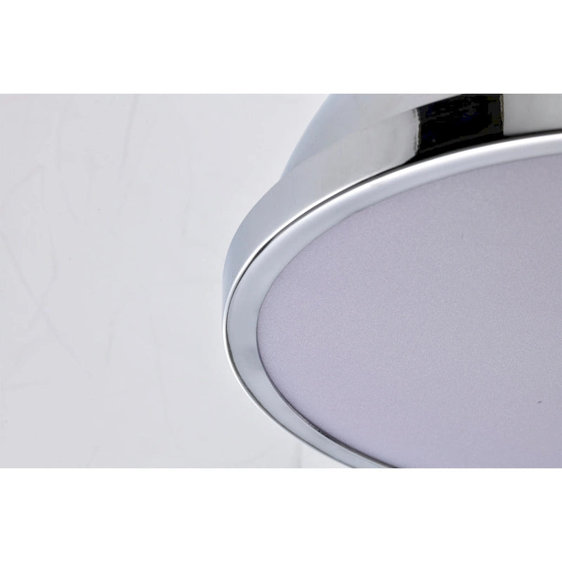 Suspension Didia à une lumière, dôme chromé de 33 cm (13 pouces)