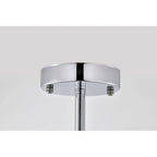 Suspension Didia à une lumière, dôme chromé de 33 cm (13 pouces)