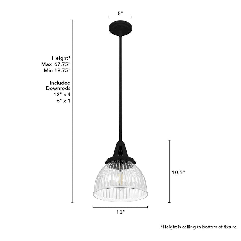 Suspension Hunter Cypress Grove 10 à une lumière - Îlot, Salle à manger - Style industriel, transitionnel, contemporain