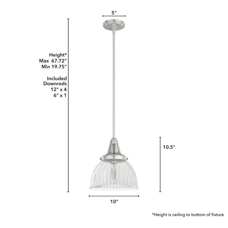 Suspension Hunter Cypress Grove 10 à une lumière - Îlot, Salle à manger - Style industriel, transitionnel, contemporain