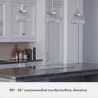 Suspension Hunter Cypress Grove 10 à une lumière - Îlot, Salle à manger - Style industriel, transitionnel, contemporain