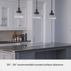 Suspension Hunter Cypress Grove 10 à une lumière - Îlot, Salle à manger - Style industriel, transitionnel, contemporain