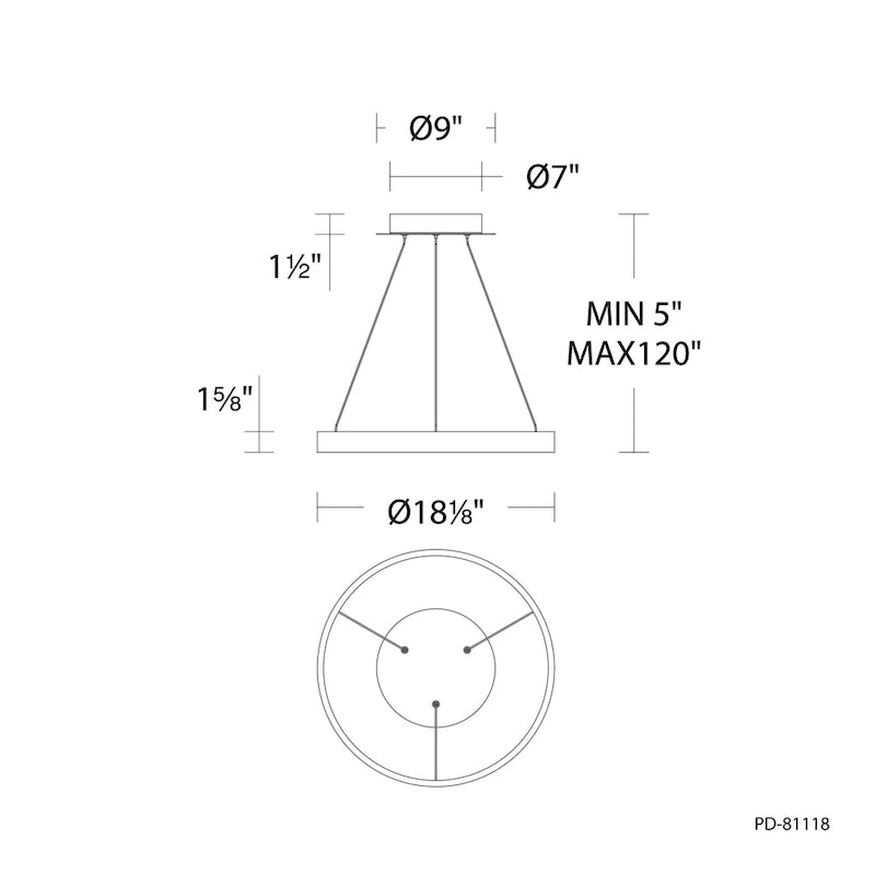 Suspension LED Sirius 3000K