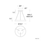 Suspension LED Sirius 3000K