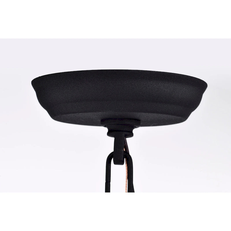 Lustre suspendu bohème Roly 16 pouces à perles blanches, 1 lumière