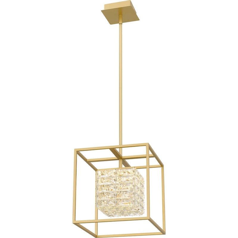 Pendentif Dazzle à LED intégrée or doux - Or doux