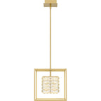 Pendentif Dazzle à LED intégrée or doux - Or doux