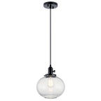 Suspension Kichler Lighting Avery 9,75 po à 1 lumière, globe noir, mini
