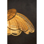 Suspension bohème en rotin à motif floral - Style bord de mer - 50 cm de large