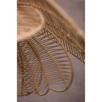 Suspension bohème en rotin à motif floral - Style bord de mer - 50 cm de large