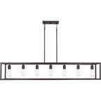 Lustre linéaire à 7 lumières New Harbor pour îlot central