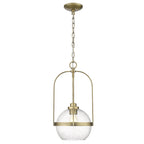 Devonshire 1-light Pendant w/ Clear Seeded Glass
