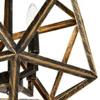 Suspension Amazon à 3 lumières avec finition cuivre forgé antique - Cuivre forgé antique