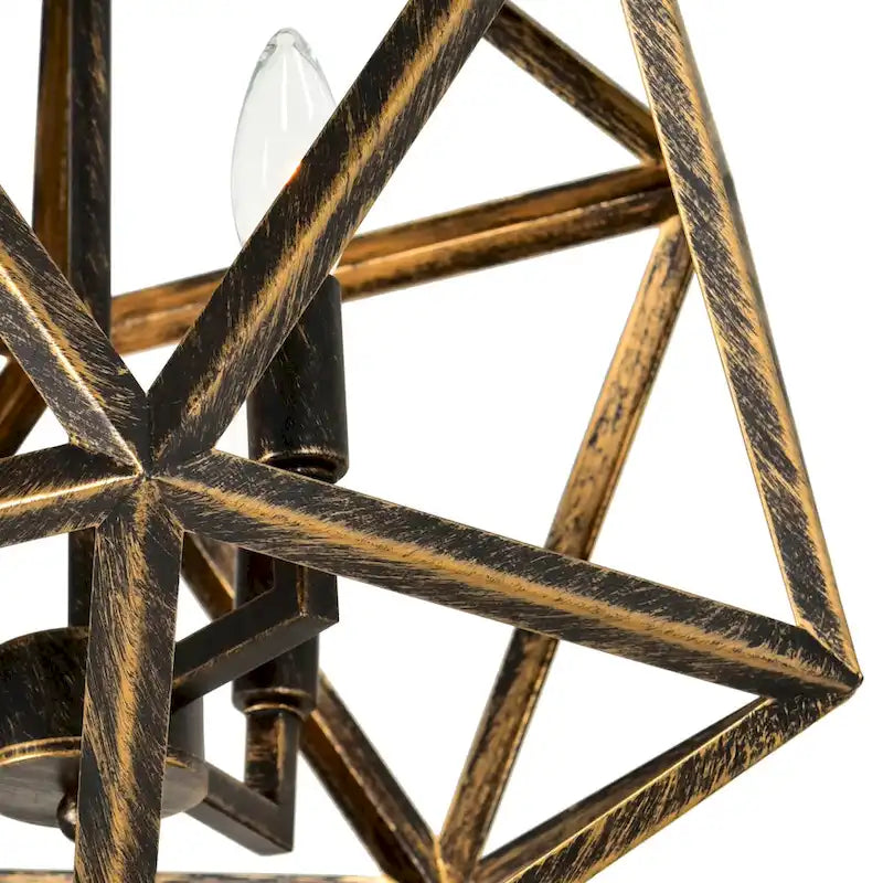 Suspension Amazon à 3 lumières avec finition cuivre forgé antique - Cuivre forgé antique