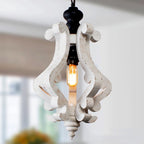 Suspension rustique en bois Oaks Aura, luminaire pour îlot de cuisine, lustre de style campagnard pour couloir, suspension pour salle à manger