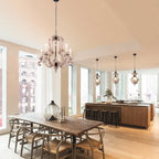 Suspension rustique en bois Oaks Aura, luminaire pour îlot de cuisine, lustre de style campagnard pour couloir, suspension pour salle à manger